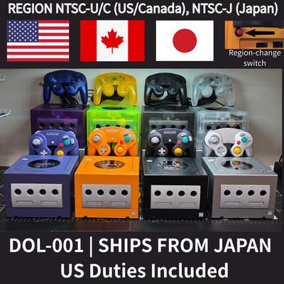 Nintendo GameCube Console NTSC-U/C/J Region Switch Controller Memory Card Bundle