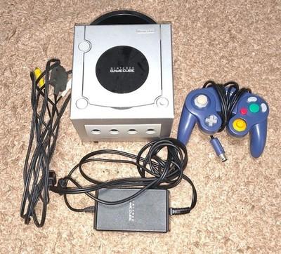 Nintendo GameCube Silver NTSC-U Controller Cable Set Tested A0416
