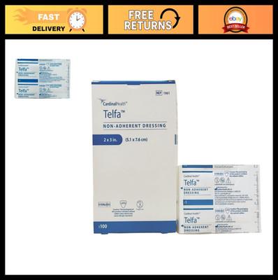 Non-Adherent Dressing Pads 2" x 3" - 100 Count Medical Wound Care Supplies