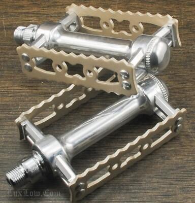 NOS MKS Sylvan Touring Bike PEDALS 9/16" RatTrap Vintage Randonneur Road Bicycle