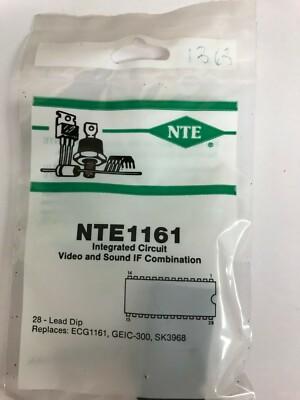 NOS NEW NTE Electronics NTE1161 Integrated Circuit TV Video/Sound IF Amp