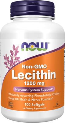 NOW Supplements, Lecithin 1200 Mg with Naturally Occurring Phosphatidyl Choline,