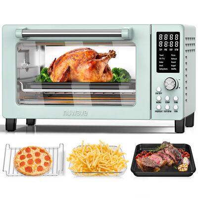 Nuwave Bravo Pro Smart 21QT Toaster Oven Air Fryer 50-450°F, 1800W, Mint Green