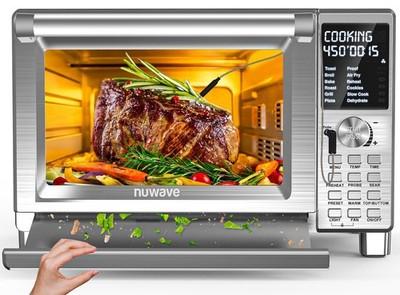 Nuwave Bravo XL Pro Air Fryer Toaster Oven Improved 100% Super Convection