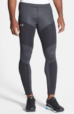 NWT Under Armour Men's Storm Anchor Coldgear Leggings Large Black/Graphite