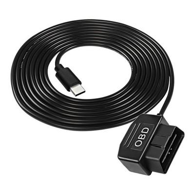 OBD Power Cable Dash Camera Type C OBD2 Power Adapter Hardwire Charger 3.5M