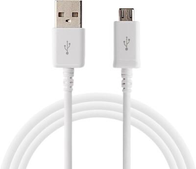 OEM New Samsung Galaxy Original Micro USB Fast Charger Data USB Cable 5ft White