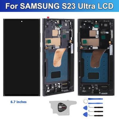 OLED Screen For Samsung Galaxy S23 Ultra S918 Touch Display Digitizer Assembly