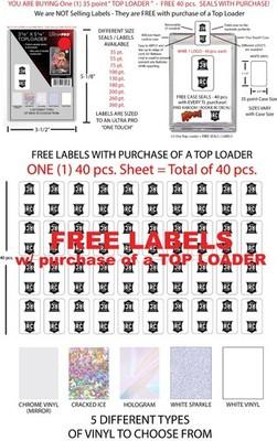 ONE TOUCH STICKERS FREE PANINI RC ROOKIE CARD LABELS PANINI RC LOGO LABELS