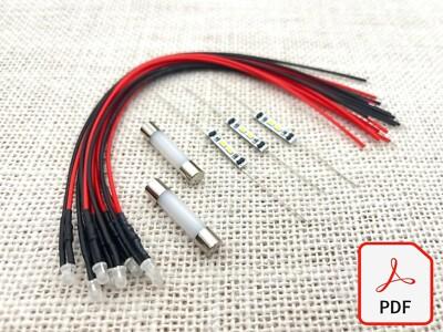 Onkyo TX-2000 Receiver LED lamps bulb lights upgrade kit INSTRUCTIONS