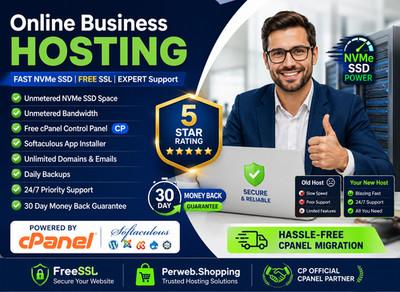 Online Business Hosting - 💼Super Lightning Fast | Unlimited SSD SSL | $15.99/Yr
