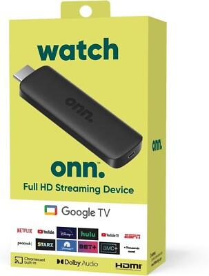 Onn Google TV Full HD Streaming Device 2K (2023 Model) (100133520) - NEW™