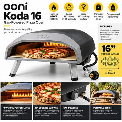 Ooni Koda 16 Gas Powered Pizza Oven | NEW IN BOX UU-P0AB00