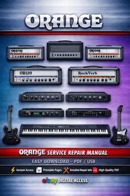 Orange vintage guitar amps: AD series, OR120, RockVerb, Gro100 Service Manual