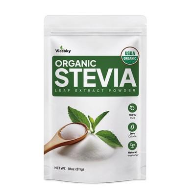 Organic Stevia Powder Pure Extract Natural Sweetener 0 Calories Sugar Substitute