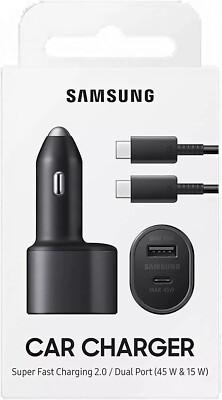 Original 60W Samsung Galaxy S21 Super Fast Car Charger & Cable NEW