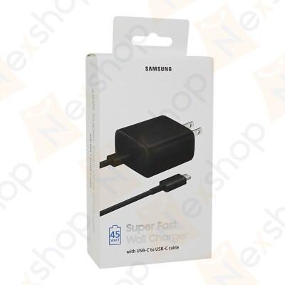 Original Samsung Galaxy S26 S25 S24 Series 45W Super Fast Charger & USB-C Cable