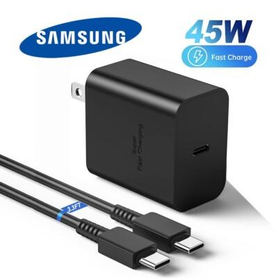 Original Samsung T4510 45W PD Power Adapter & Cable for Galaxy S25 S24 +/Ultra