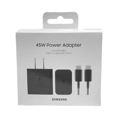 Original Samsung T4511 45W PD 3.0 Super Fast Power Adapter w/ 6 ft. Cable - BOX