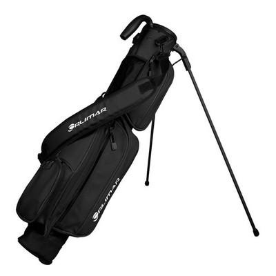 Orlimar Pitch 'N Putt Elite Leather Sunday Golf Bag Stand Black Small