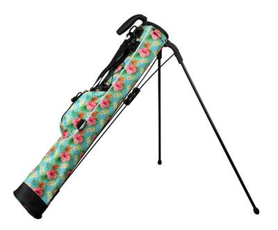 Orlimar Pitch 'N Putt Pitch and Putt Golf Light Stand Carry Bag Hibiscus Flower