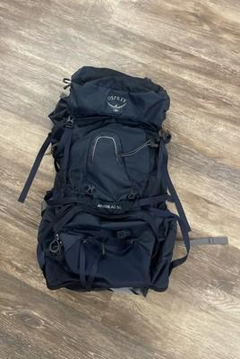 Osprey Atmos AG 50 Blue 50L Hiking Backpack Medium 30x13 Anti-Gravity EUC