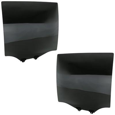 Pair Set of 2 Door Glasses Rear Driver & Passenger Side Left Right for Enclave