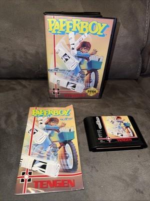 Paperboy (Sega Genesis Game Complete W Manual Tested !