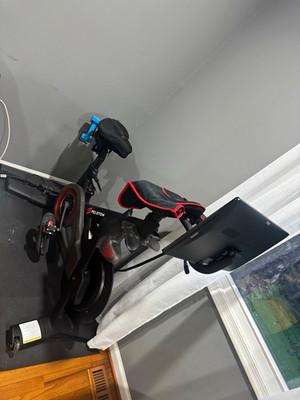Peloton Bike Upright Exercise Bike Touchscreen, Adjustable, Cover, Bottle