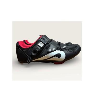 Peloton Cycling Shoes Black Red Women's Size 39/8 Indoor Stationary