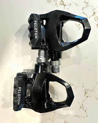 Peloton Hybrid Clipless Bike Pedals Black/Silver 9/16 Sealed Cartridge