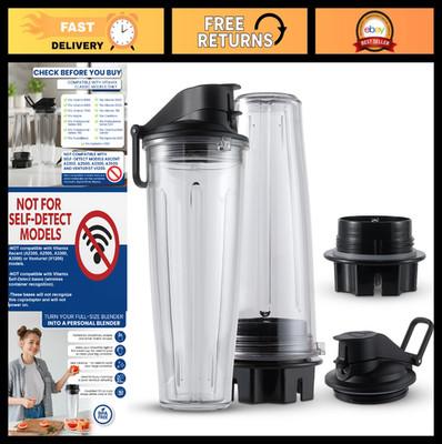 Personal Cups Adapter for Vitamix Blenders + 2 BPA-Free 20oz Insulated Cups