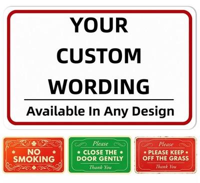 Personalized Custom Metal Tinplate Sign Decor for Outdoor,Indoor, Home ,Yard