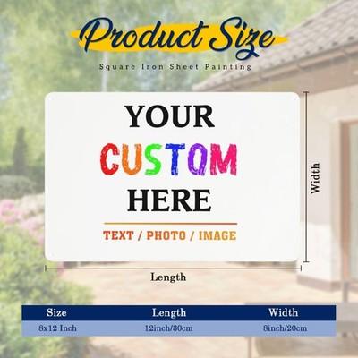 Personalized Custom Tin Metal Sign for Outdoor, Indoor, Home Office, Yard