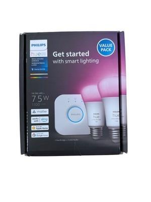 Philips HUE 75W E26 A19 White & Color Starter Kit (9290024687)