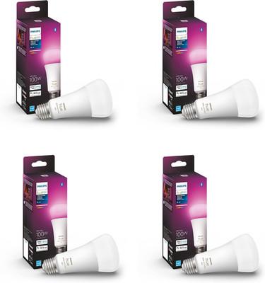 Philips Hue Smart LED A21 Bulb 2-Pack, White and Color Ambiance, E26 Base,13.5W,