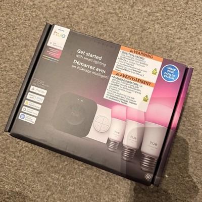 Philips Hue Starter Kit Pro - Bridge Pro, Tap Switch, (3x) 75w Chromasync Bulb