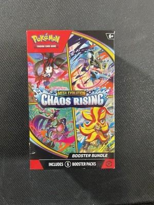 Pokemon TCG Mega Evolution: Chaos Rising Booster Bundle 6 Packs English 2025