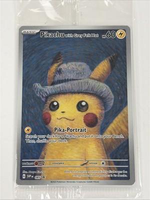 Pokemon Van Gogh Museum Pikachu with Grey Felt Hat SVP EN 085 Promo Sealed FL89