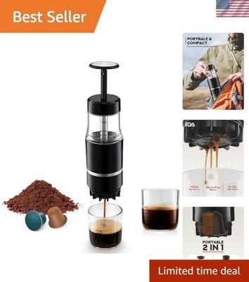 Portable Coffee Maker Travel Espresso Machine Lightweight Manual Cappuccino