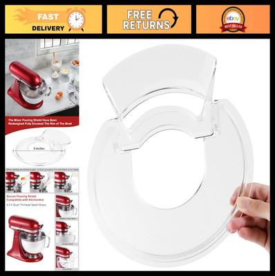 Pouring Shield for 4.5-5 Quart Tilt-Head Stand Mixers - Removable Spout & Splatt