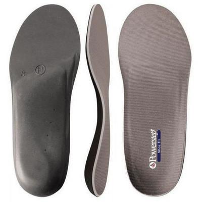 Powerstep Full Length Orthotics, Wide Fit, (Gray), M - 9-9.5 / W - 11-11.5