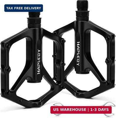 Premium Bike Pedals of 9/16 Inch, Professional Mountain and Road Bike Flat Pedal