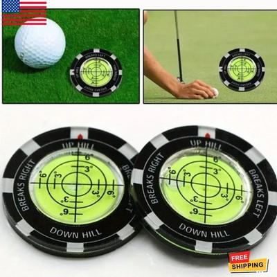Premium Golf Green Reader, Golf Ball Marker for Putting Green, Bubble Level Golf