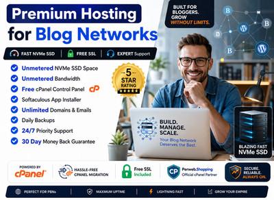 Premium Hosting for Blog Networks - 🔥Ultra-Fast, Secure, Unlimited | $14.99/Yr