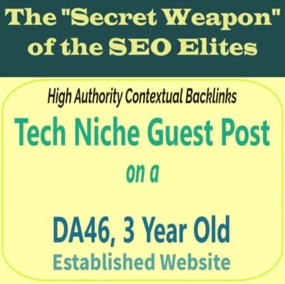 Premium SEO Guest Post on my DA40+ Tech Blog with Dofollow backlink