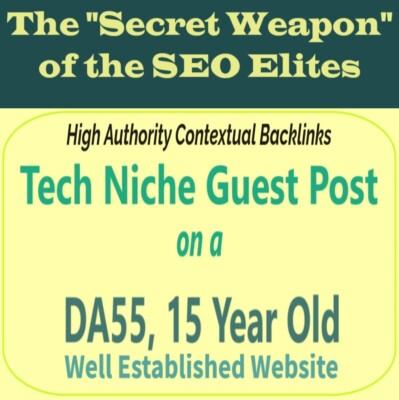 Premium SEO Guest Post on my DA50+ Tech Blog with Dofollow backlink