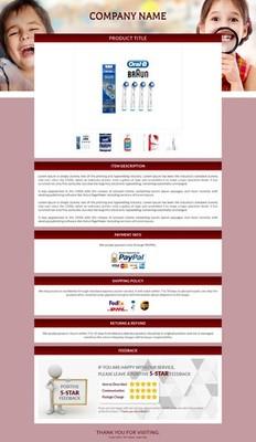 Professional eBay Templates Mobile Responsive eBay Listing Auction Template 2026