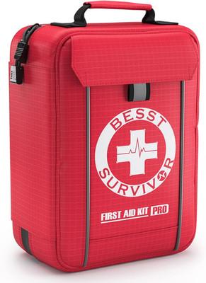 Professional Trauma First Aid Kit - Military-Grade Labelled Compartments & MOLLE