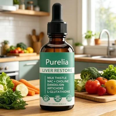 Purelia Liver Restore, Complete Liver Support Supplement with Milk Thistle, Dand
